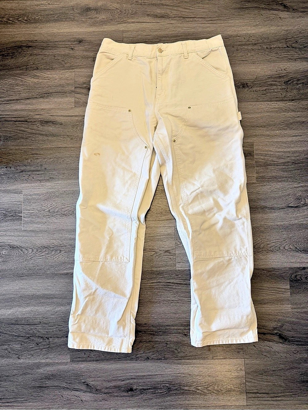 Carhartt WIP Double Knee Pant Cotton Cargo Pants Waist 33 x 32